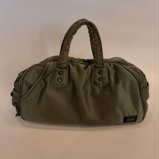 HEAD PORTER Olive Drab Tanker Boston bag