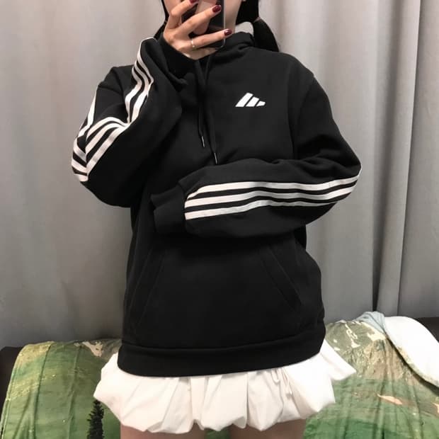 아디다스 트레이닝 후드티 L