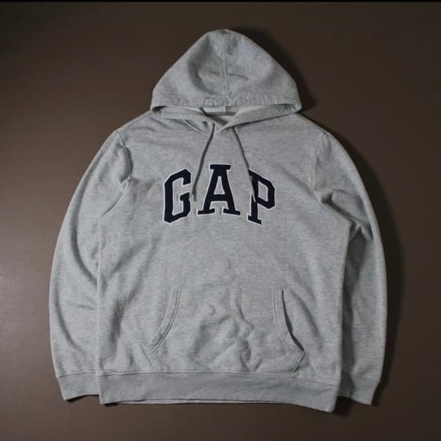 GAP 갭 그레이 기모 후드티