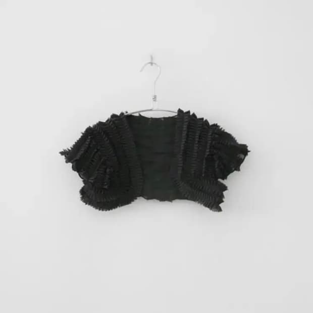 [새상품] 에프터먼데이 loa 밴디드 쇼트 볼레로 / 스모크 그레이