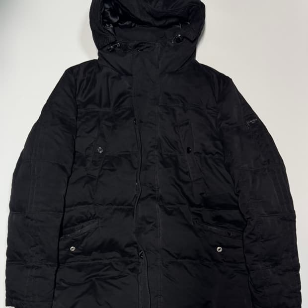 캘빈클라인 진스 덕 다운 코튼 후드 패딩 점퍼 XL