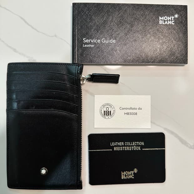 몽블랑 마이스터스튁 카드지갑 블랙 풀세트