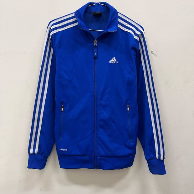 아디다스  블루 트랙탑져지