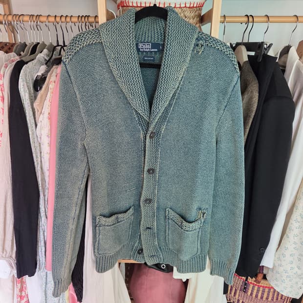 폴로 숄카라가디건