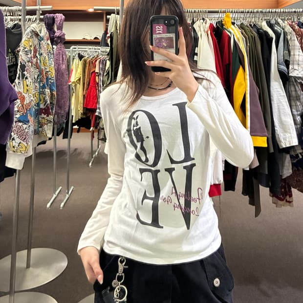 M)CHAMI CHAMI y2k 바니걸 롱슬리브