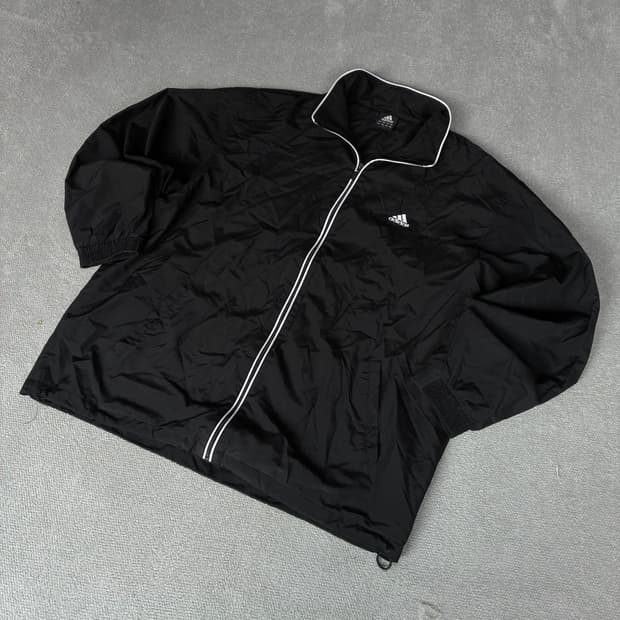 아디다스 블랙 바람막이 자켓 110