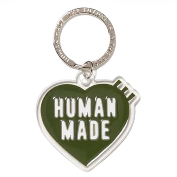 [새상품]휴먼메이드 하트키링 올리브 드랩