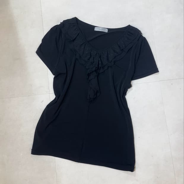 THEORIA_shirring flare top
