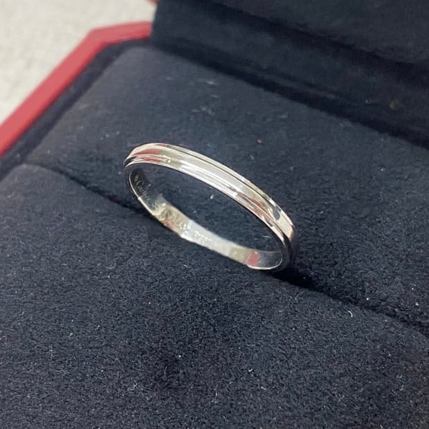 까르띠에 다무르 웨딩 밴드링 pt950 백금 55호