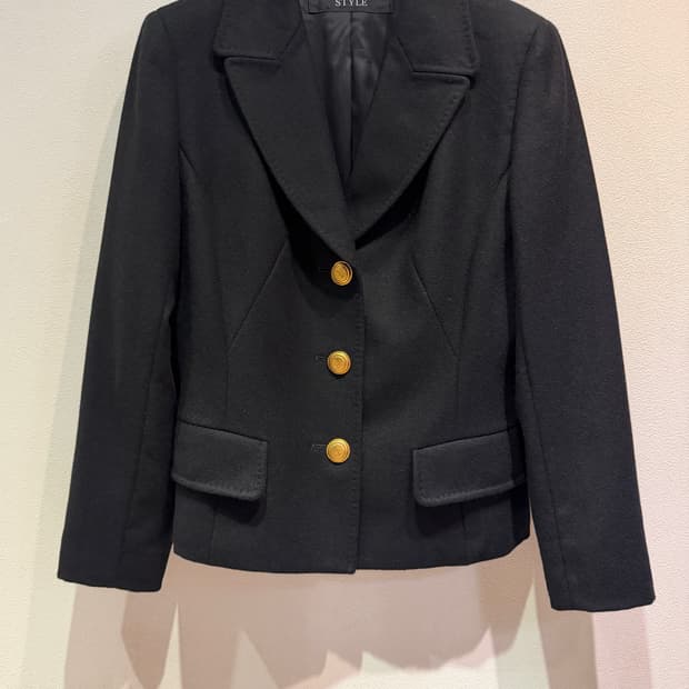 KOJI WATANABE Wool Angora Black Jacket
