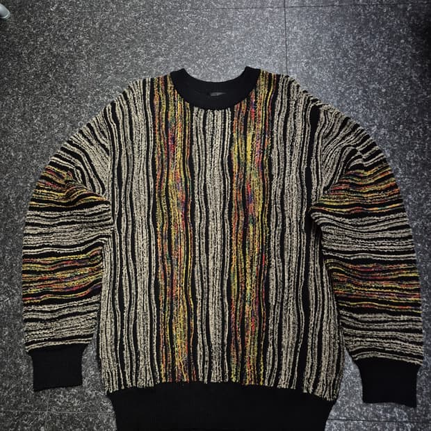 REDOX 레독스 빈티지 스트라이프 패턴 니트 남성 105사이즈