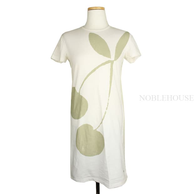 소니아리켈 아이보리 라이트그린 프린트 원피스(XS)