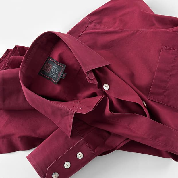 (Rare) 90s 장 폴 고르티에 클래식 버건디 셔츠