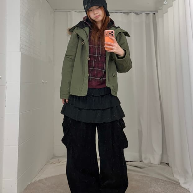 빈티지 키치 코지 괴짜 아메카지 코디 세트