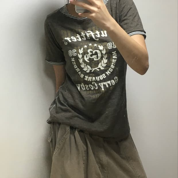 빈티지 레이어드 티