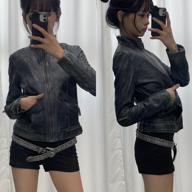 🎸블랙 레더 자켓🎸