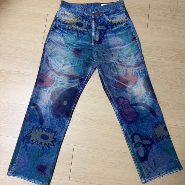 아워레가시 써드컷 디지털 초크 플라워 데님