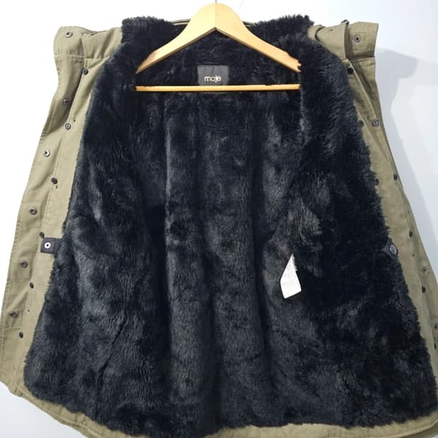 한섬 마쥬 램 야상 자켓 ~55