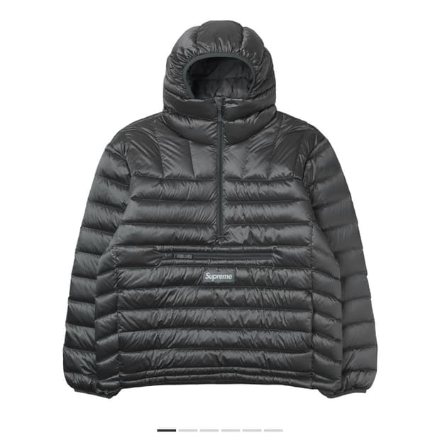 슈프림 마이크로 다운 실버 m 경량패딩