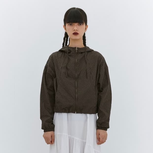 버뮬라 글로시 후디 아노락(카키 브라운)