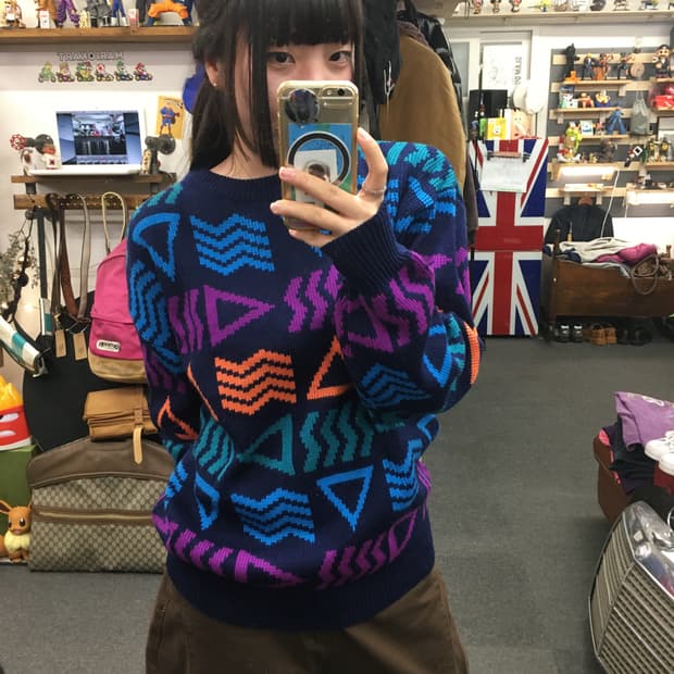 오션퍼시픽 패턴 니트