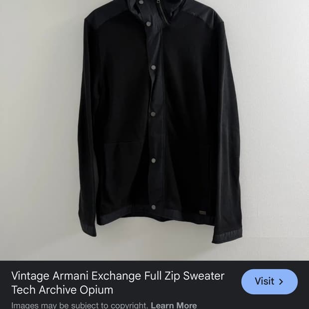 아르마니 익스체인지 사선집업 풀집 가디건