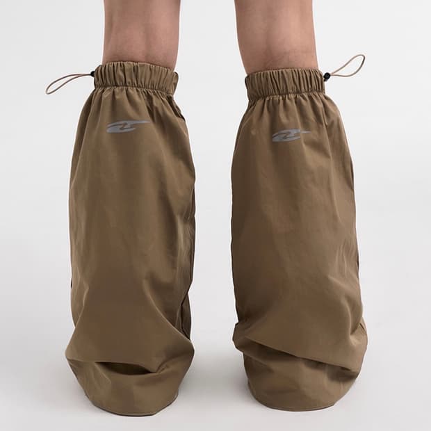 yeel leey 스트링 레그워머 베이지