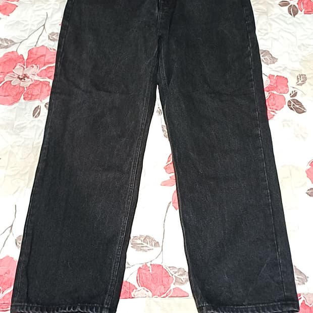 무신사 워시드블랙진 36인치 기장110