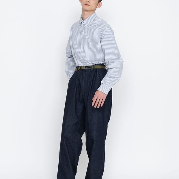 [34] nanamica 나나미카 와이드 데님 팬츠