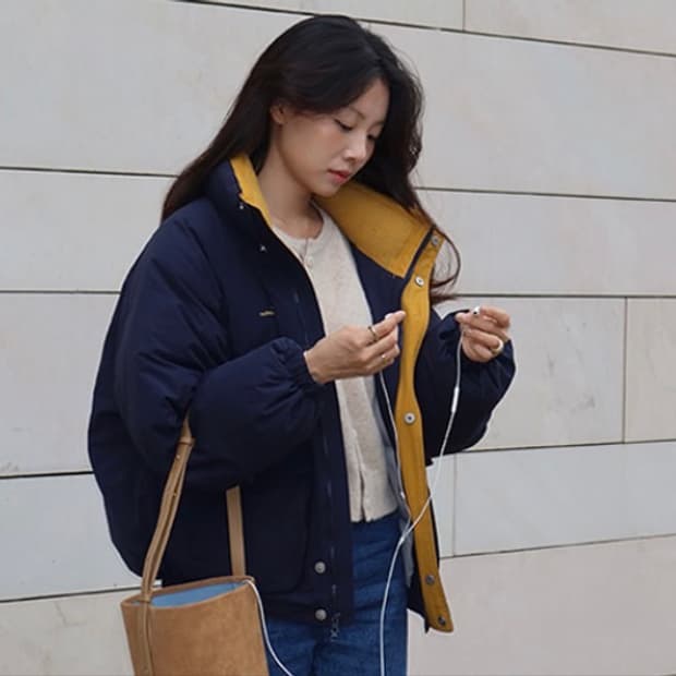 [새제품/단종] 하네 플렌티 패딩 문네이비 M