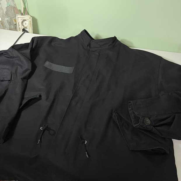 OS 라퍼지스토어 오버핏 블랙 M65 복각 피쉬테일 야상자켓