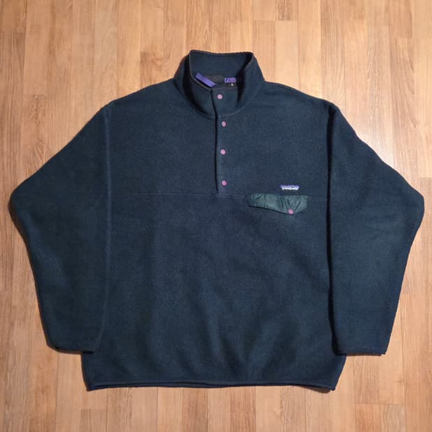 (XL)파타고니아 자메이카 다크그린 신칠라 플리스