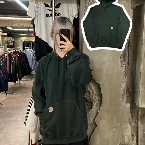 칼하트 후드티 그린 M  #csz2618