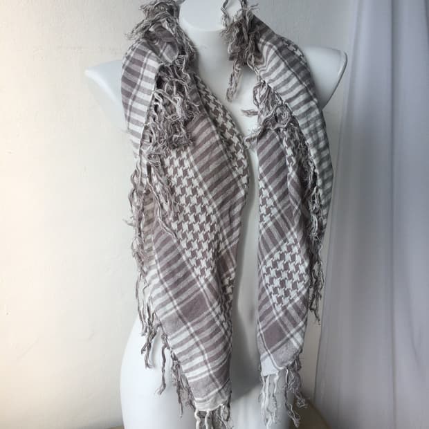 pattern fringe scarf