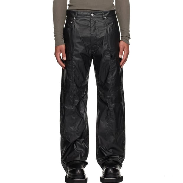 [33]릭오웬스 25fw 더블 카고 팬츠/블랙