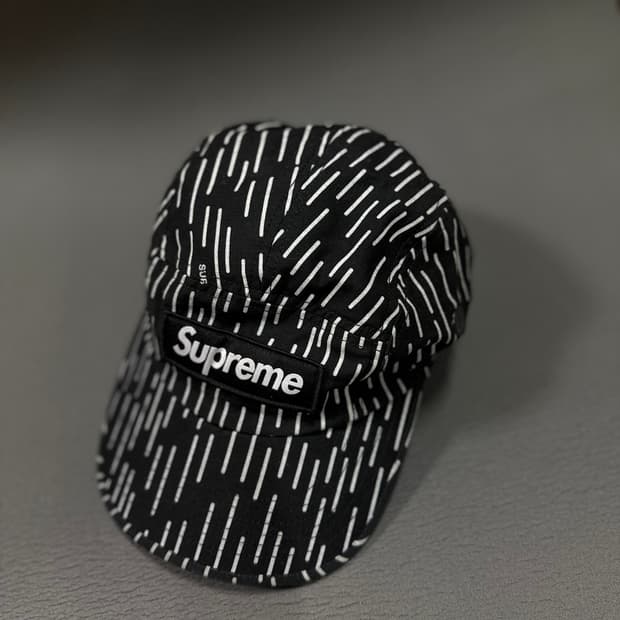 슈프림 Supreme Military Camp Cap Black Rain