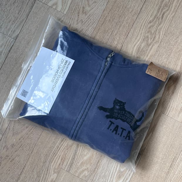 컬렉트 피시스 타타 집업 후드 퍼플 m 사이즈