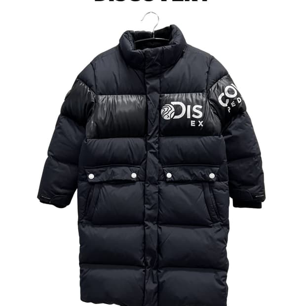 (130) 디스커버리 키즈 구스다운 롱 패딩 자켓 블랙