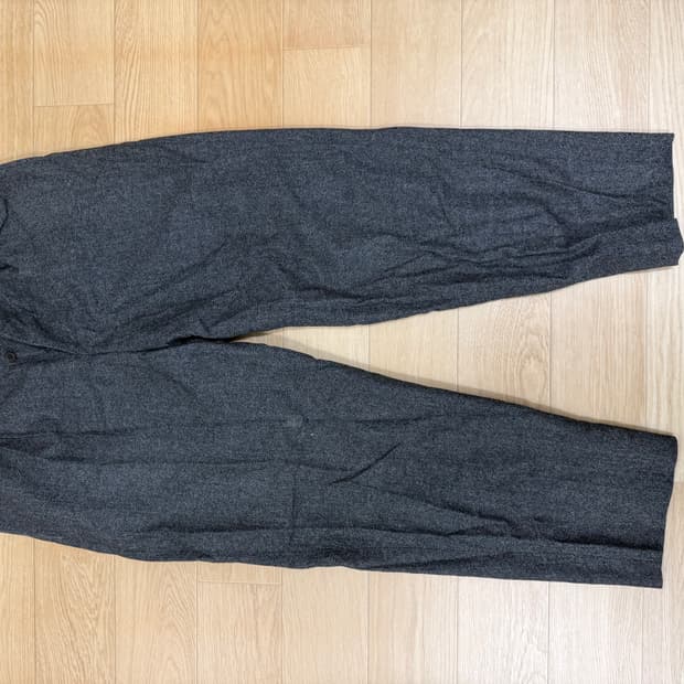 이얼즈어고 투턱와이드 차콜 팬츠(L)