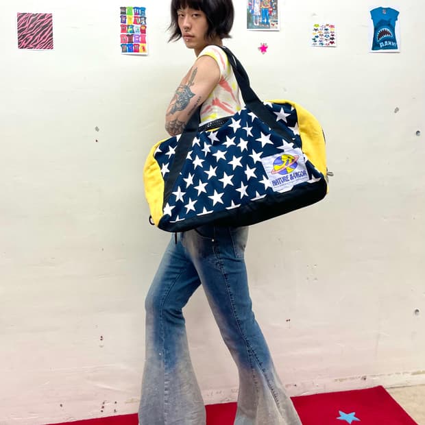 Earth Star Big Zipper Boston Bag