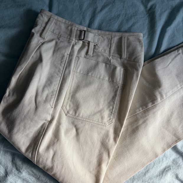 르메르 플리티드 캐롯 팬츠