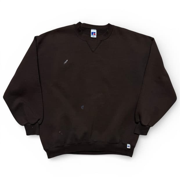 90s 빈티지 러셀 스웻셔츠 브라운