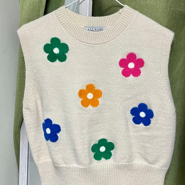 올강디자인스튜디오 플라워베스트 조끼 *새상품*