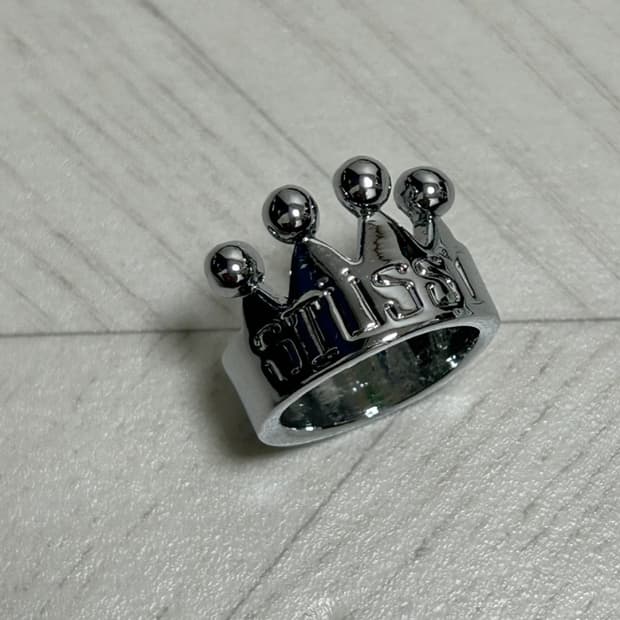 스투시 크라운 링 반지