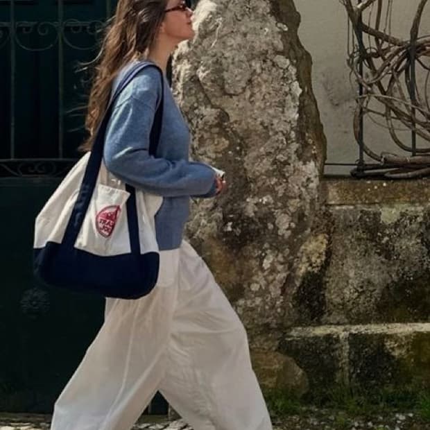 트레이더조 에코백 그린