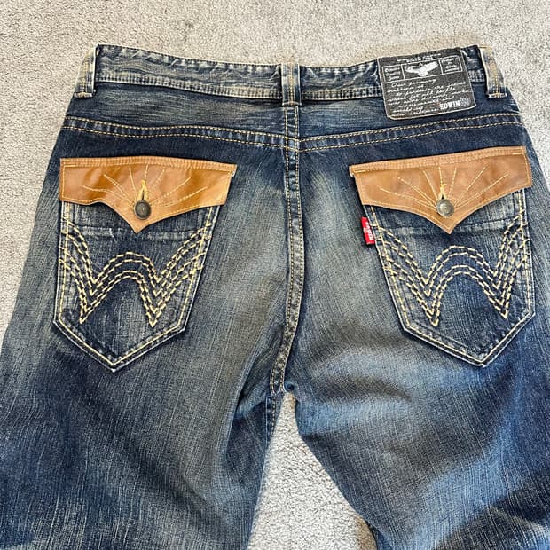 에드윈 XV 웨스턴 플레어 부츠컷 데님(36)