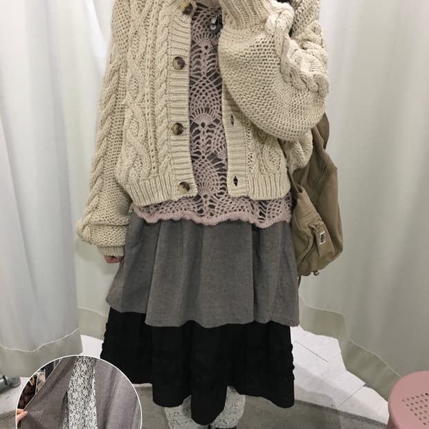 mori onepiece + vest set