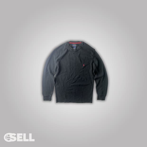 폴로 와플 긴팔 롱슬리브