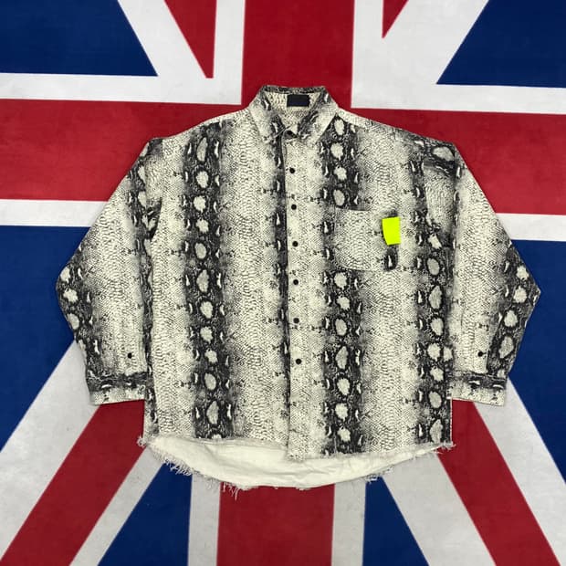 빈티지 패턴 셔츠 실측 L - XL 