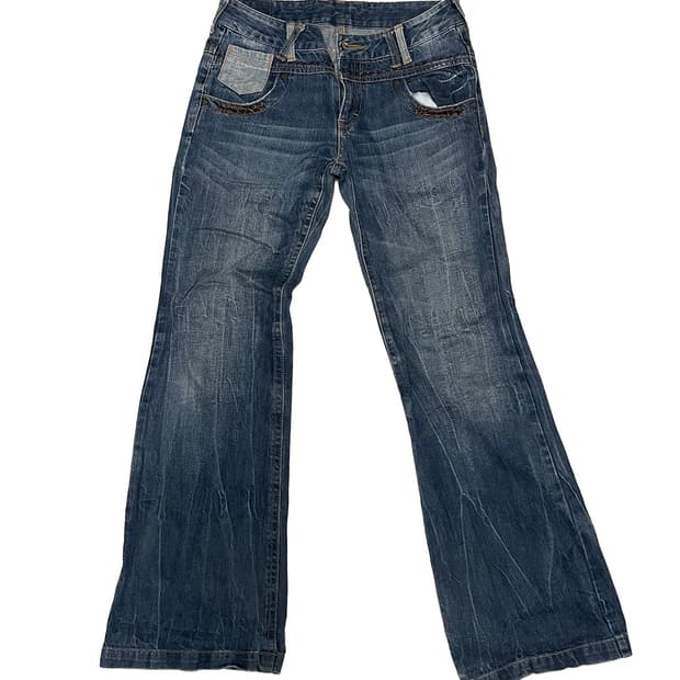 y2k bootscut denim pants